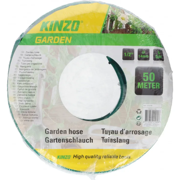 Kinzo gartenschlauch 14 mm pvc grün 50 meter
