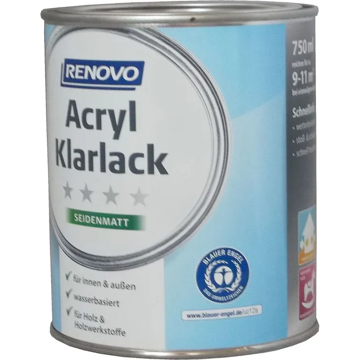 750ml Renovo Acryl Klarlack seidenmatt