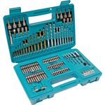 Makita Bohrer-Bit-Set 102tlg - B-68432, mit Metallbohrern, Steinbohrern, Holzbohrern, Bohrerlehre, Senker, Tiefenbegrenzer und Bithalter