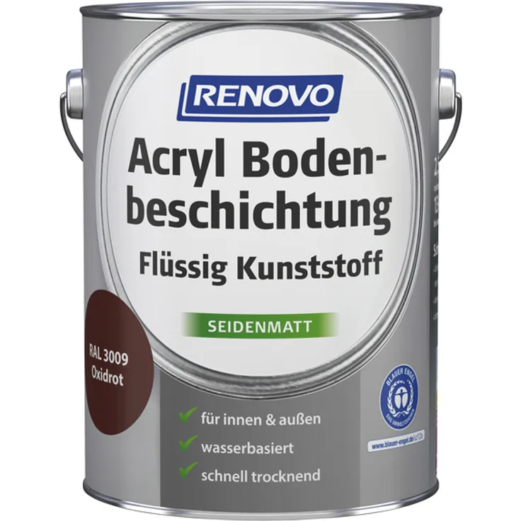Renovo - Bodenbeschichtung, oxidrot, seidenmatt - rot