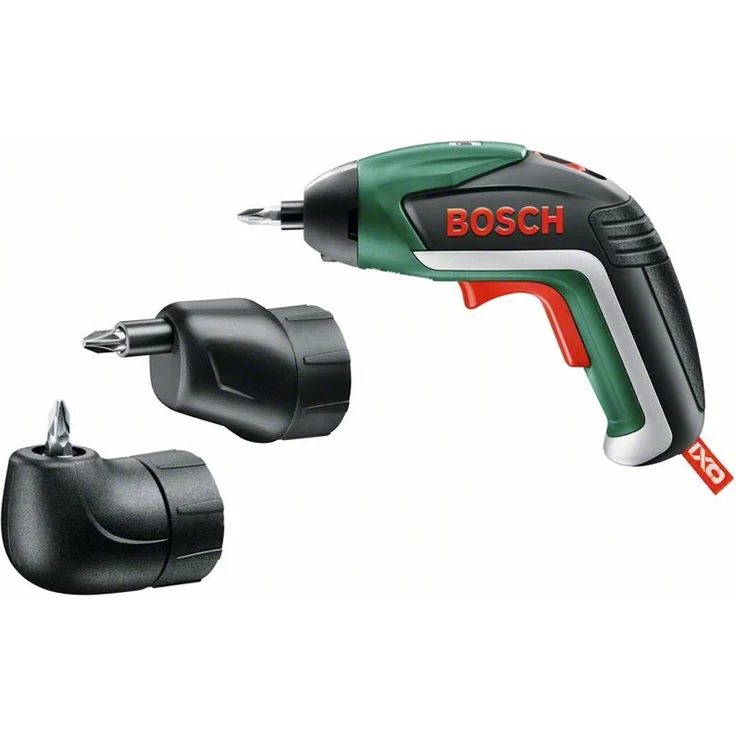 Bosch IXO 5 Akkuschrauber Set (Winkelaufsatz und Exzenteraufsatz, 10 Bits, USB-Ladegerät, Softcase, 3,6 Volt, 1,5 Ah) – Bild 2