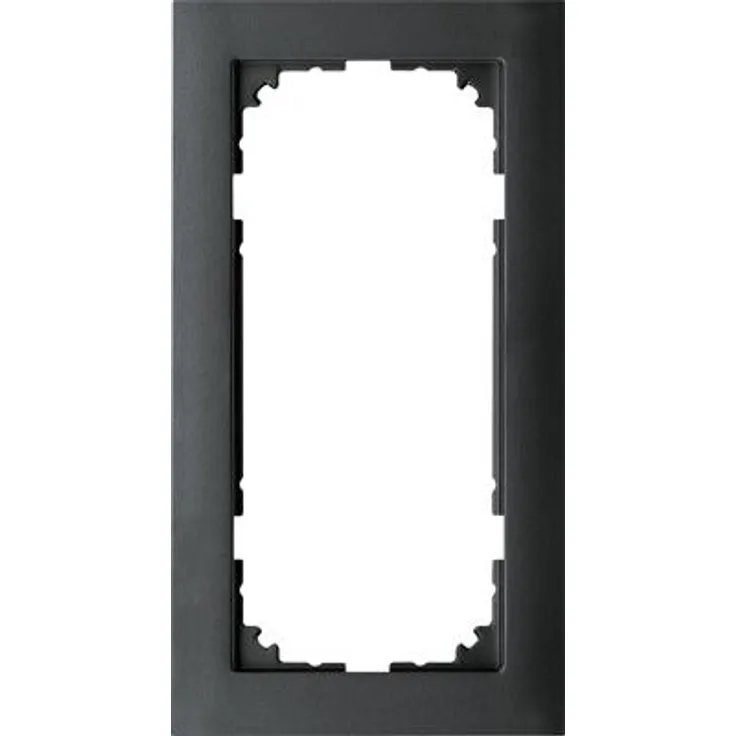 Merten MEG4025-3614 M-Pure-Rahmen, 2fach ohne Mittelsteg, anthrazit