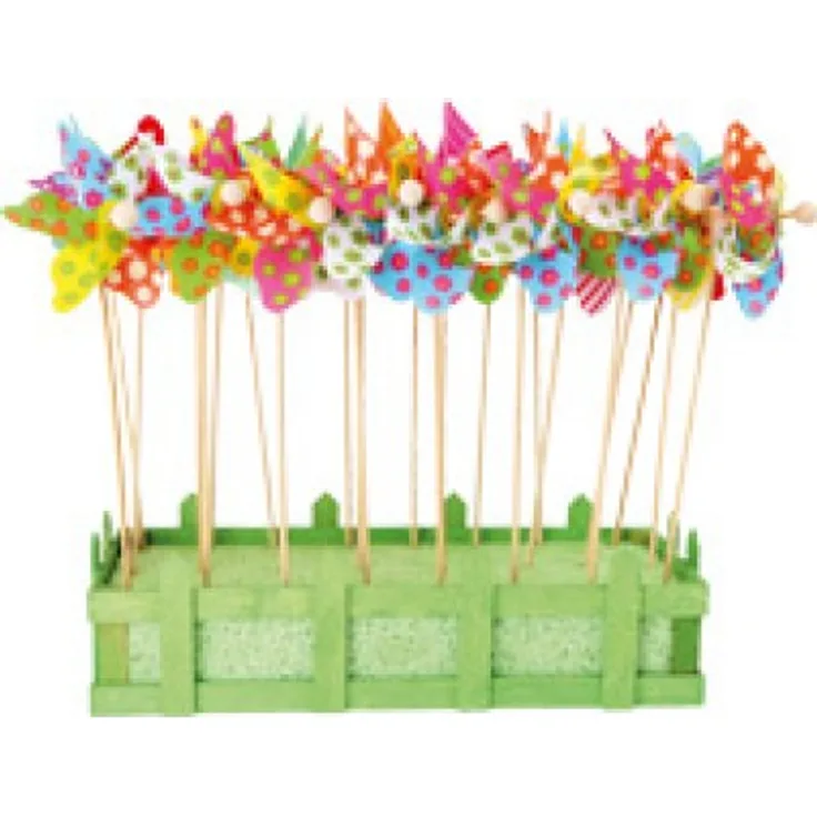 Legler Display Windrad Kunterbunt, Display: ca. 29 x 11 x 8 cm, Windrad: ca. 9,5