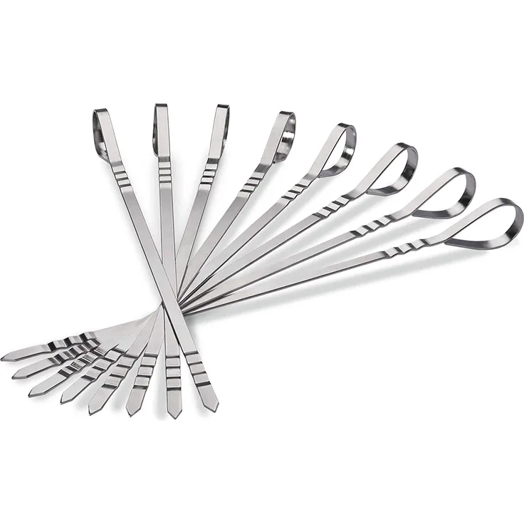 Napoleon Grillspieße, Edelstahl, 33,5 cm, silber, 8 Stück, 70015