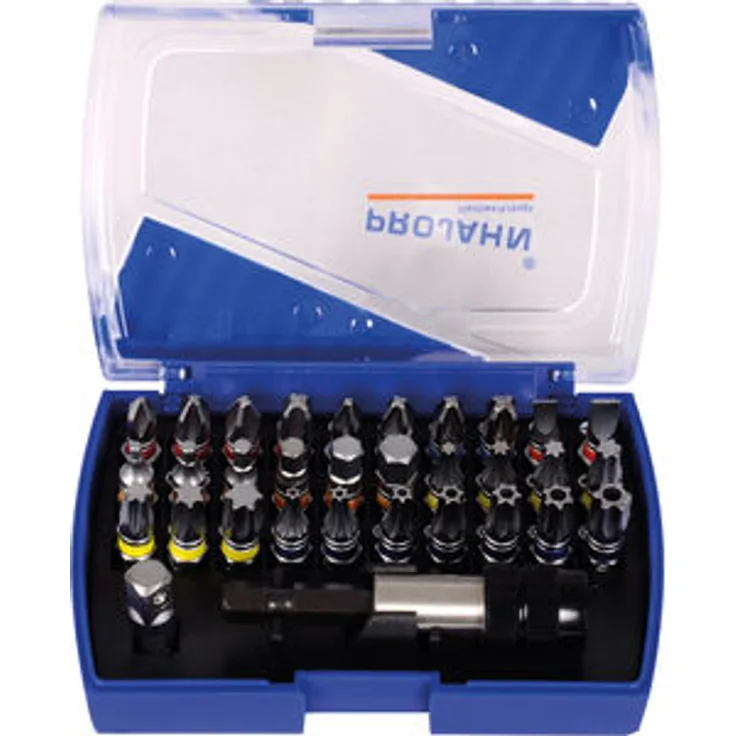 Projahn Bit-Box mit markierten Bits 32tlg 1-4 Zoll, 394089