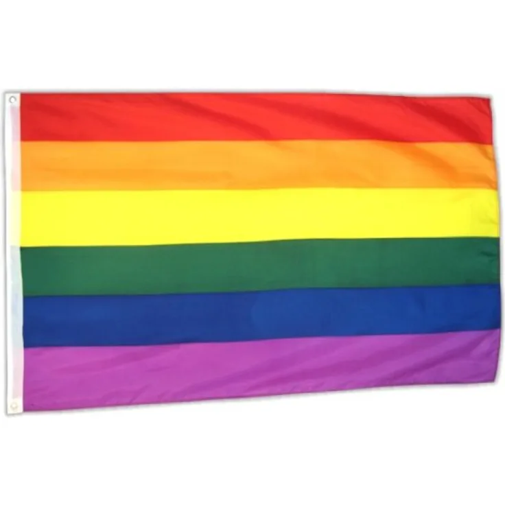 Flaggenking 17089 Regenbogen Gay - Flagge-Fahne, wetterfest, Mehrfarbig, 150x90x1 cm