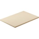 RÖSLE Pizzastein rechteckig, Hochwertiger Pizzastein aus Schamott zur Zubereitung von Pizza, Flammkuchen, Brot usw. auf dem Grill oder im Backofen, 42 x 30 cm