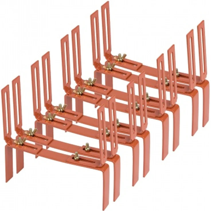 4 Paar Blumenkastenhalter terrakotta Standard H-Form Kasten Halter Balkonkastenh