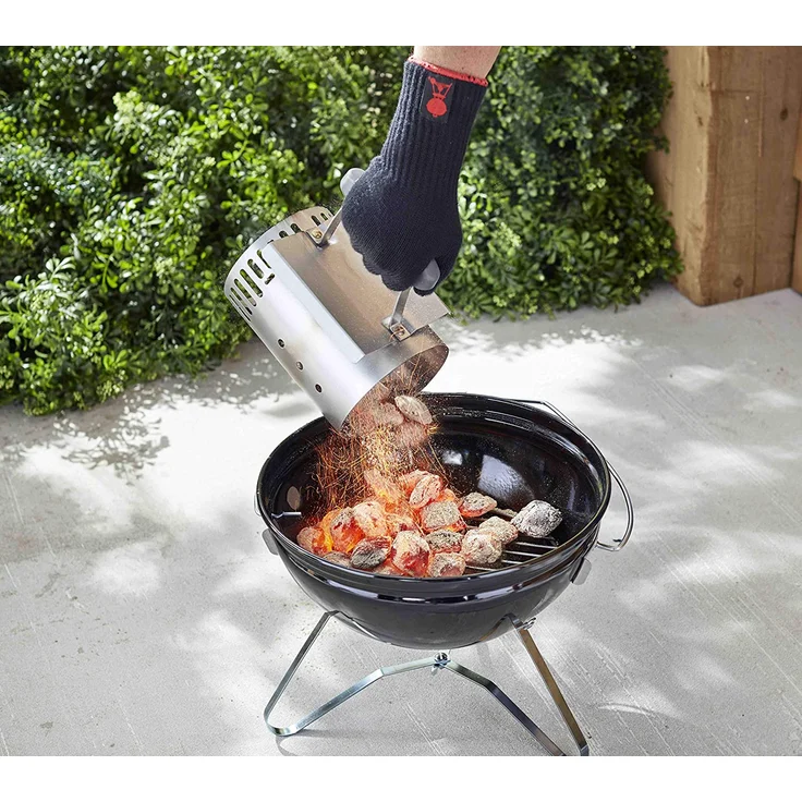 Weber 7447 Kleiner Anzündkamin Rapidfire, Maáe 27 x 20 x 15 cm, Stahl – Bild 4