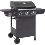 El Fuego Barbecue El Fuego Gasgrill Columbus mit 3 Brenner 1 Seitenbrenner Grillwagen