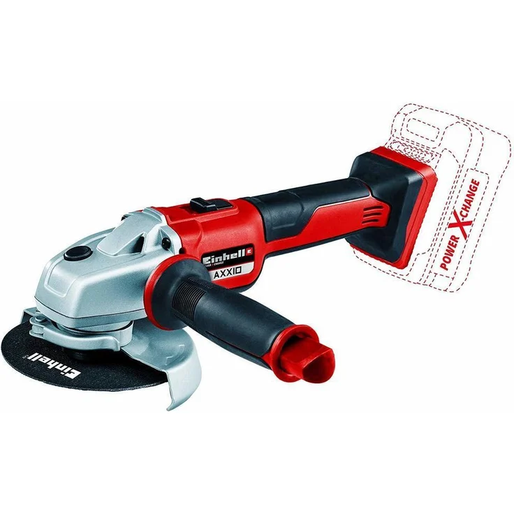 Einhell Akku-Winkelschleifer AXXIO Power X-Change PXC Li-Ion, 18V, Ø125mm, 8500 min.-1, Bürstenloser Motor, Wiederanlauf-, Scheiben-, Überlastschutz, ohne Akku und Ladegerät, ohne Trennscheibe 125 mm Akku – Bild 1