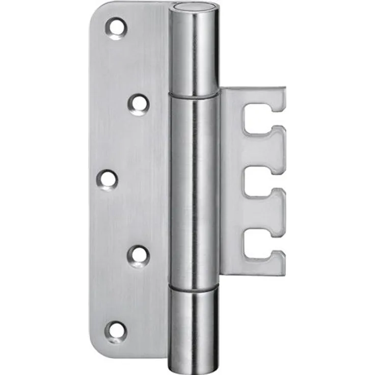 Objektband VX 7729 f. stumpf einsch. Türen, Bandhöhe 160 mm, Edelstahl , 2 Stück
