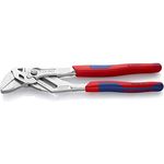 KNIPEX 86 05 250 Zangenschlüssel Zange und Schraubenschlüssel in einem Werkzeug verchromt mit Mehrkomponenten-Hüllen 250 mm