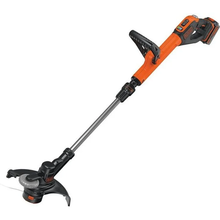 Black+Decker Akku-Rasentrimmer Powercommand EasyFeed, 18V 4,0Ah, inkl. Akku und Ladegerät, 30 cm Schnittbreite, für größere Flächen STC1840EPC – Bild 2