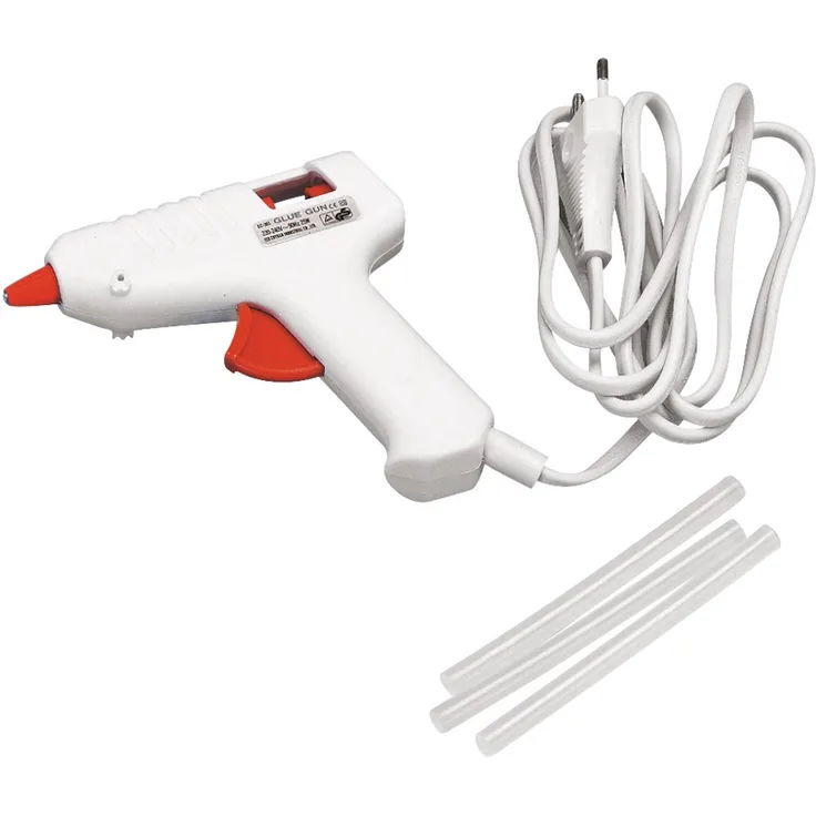 RAYHER Mini-Heißklebepistole Niedrigtemperatur, Weiß, 11x11cm