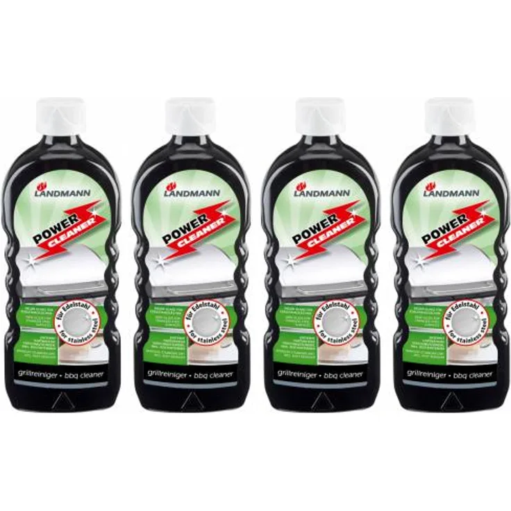 4 x LANDMANN Power Cleaner Grillreiniger für Edelstahl 500ml