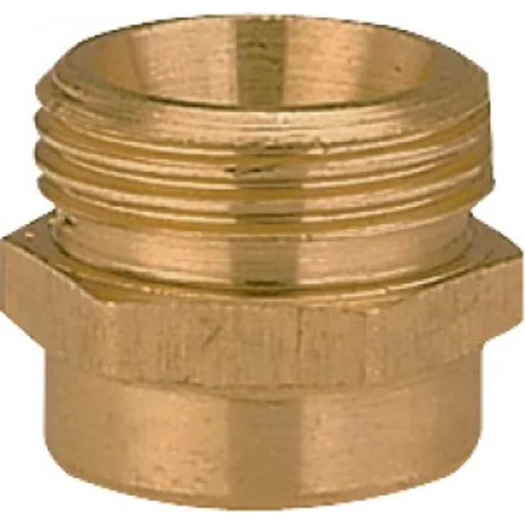 Gardena Messing-Reduzier-Gewindenippel: Messing-Anschlussstück zur Gewindereduzierung für z.B. Pumpen, 33.3 mm (G 1 Zoll)-AG-26.5 mm (G 3-4 Zoll)-IG (7265-20)