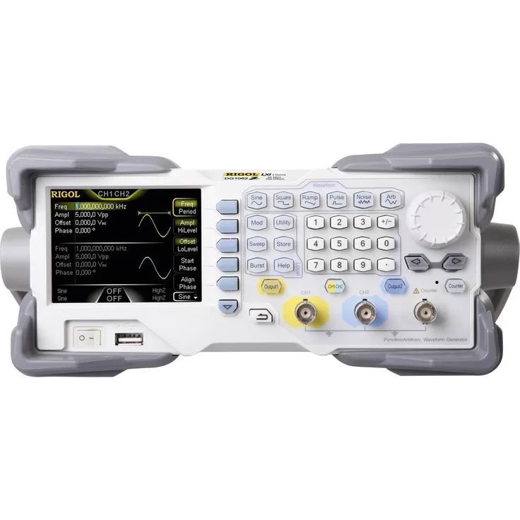 Rigol DG1022Z Funktionsgenerator netzbetrieben 1 Mikrohertz - 25MHz 2-Kanal Sinus, Rechteck, Dreieck, Rauschen, Arbiträr