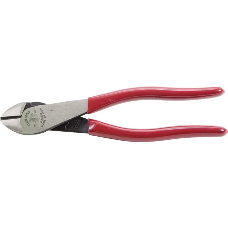 KLEIN TOOLS D228-7 Zange, Hochhebelseitenschneider, rot, 18 cm