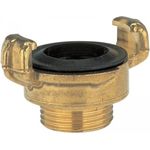 Gardena Messing-Schnellkupplungs-Gewindestück mit Außengewinde: Schlauchanschluss, 26.5 mm (G 3-4 Zoll)-Gewinde z.B für Pumpen mit Innengewinde (7114-20)
