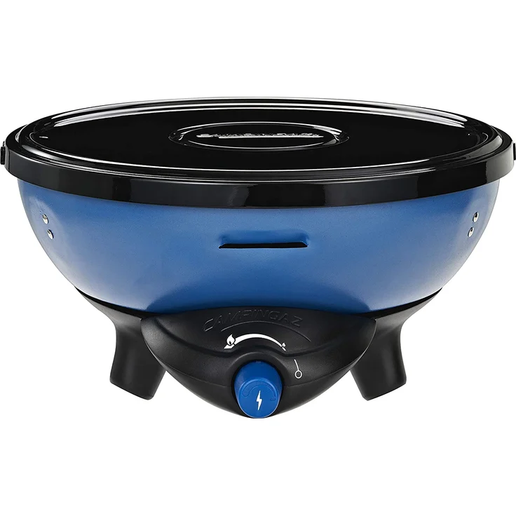 Campingaz Party Grill 200 CV Camping Grill, kleiner Gasgrill für Camping und Gaskocher in einem, Gas-Tischgrill, 2.000 Watt, Betrieb mit CV 470 Gaskartusche, Maße 33 x 32 x 32 cm – Bild 2