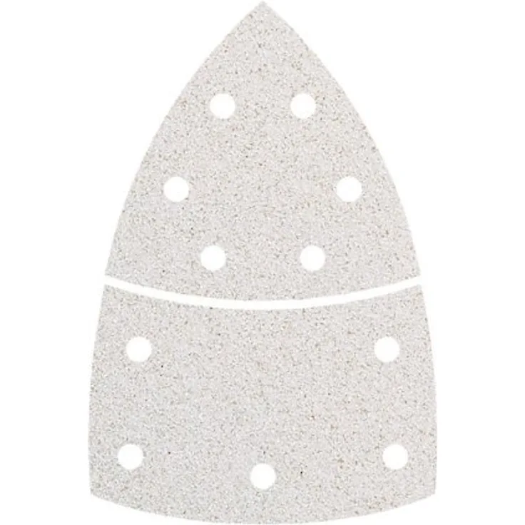 Wolfcraft 1127000 10 Haft-Schleifblätter für Farbe und Lack, Korn 80, gelocht