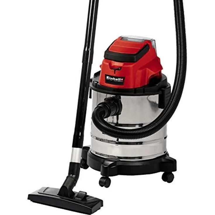 Einhell Akku-Nass-Trockensauger TC-VC 18-20 Li S-Solo Power X-Change PXC (Li-Ion, 18 V, 20 l-Edelstahlbehälter, inkl. Saugdüsen Teppich- und Glattböden, Fugendüse, Polsterdüse, ohne Akku und Ladegerät) Beutel - beutellos 20 Liter – Bild 6