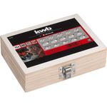 Einhell Oberfräsen-Zubehör 8mm 15 Fräsersatz im Holzkoffer