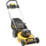 Dewalt Akku-Rasenmäher - 18V, 48 cm Schnittbreite, für große Grundstücke - bis 800m², mit Mulchfunktion, 5-fache Schnitthöhenverstellung, 55l Fangkorb, ohne Akku und Ladegerät DCMW546N - DCMW564N-XJ