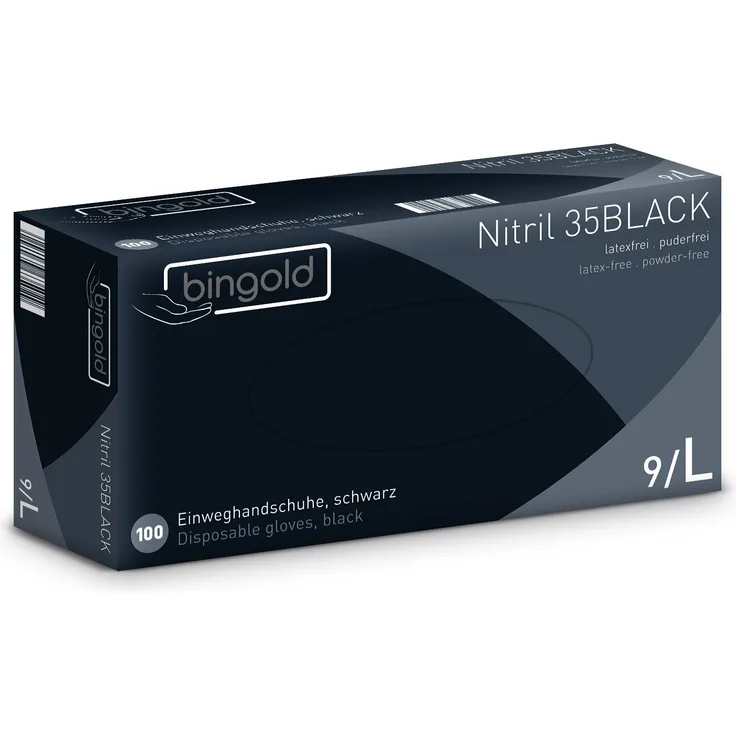 Einmalhandschuhe Nitril 35BLACK 100-er Pack