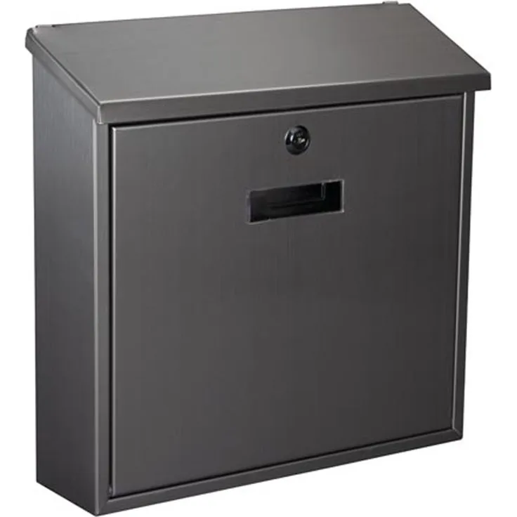 TOOLLAND - BG50001 Briefkasten, Miami, 36.7 cm Höhe x 36.5 cm Breite x 11 cm Länge, Edelstahl 175654