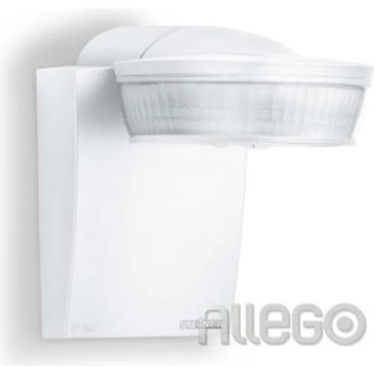 Steinel Infrarot-Bewegungsmelder sensIQ weiß, 300°|20 m Sensor, 2500 W, Dauerlicht, Eckwandhalter, Fernbedienung
