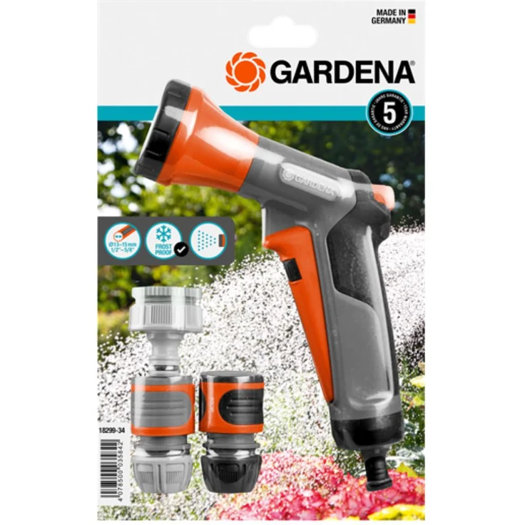 GARDENA Bewässerungsbrause Aktions-Set mit Anschlussteilen für 13 mm- und 15 mm-Schläuche (Inhalt 1 x 18202/5305, 18215, 18213, 18311) – Bild 4