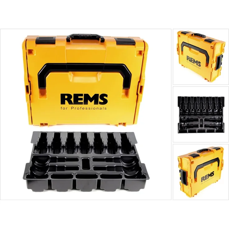 REMS L-BOXX 136 System Werkzeugkoffer + Einlage für Mini Presszangen ( 578659R )