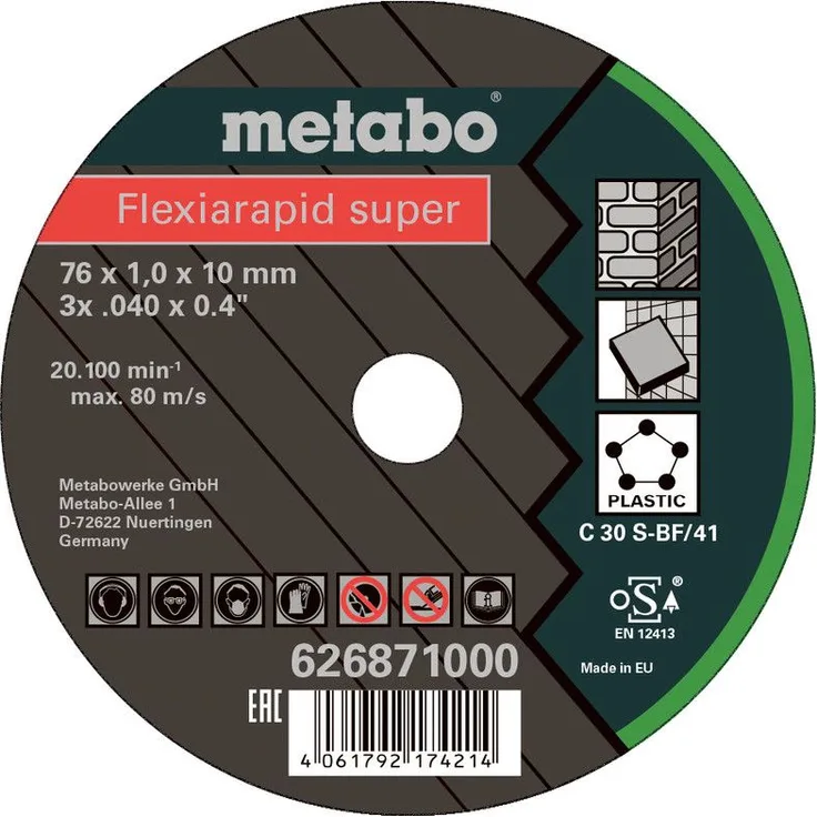 Metabo 5 Flexiarapid Super 76x1,0x10,0 mm Universal - 626871000