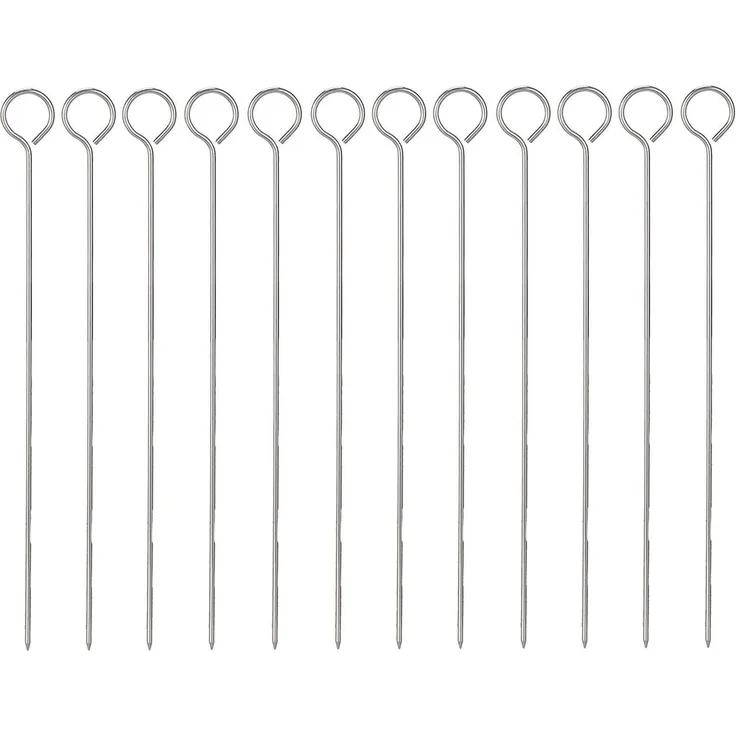 zizzi Grillspieß Schaschlikspieß, Stahl, 35 cm