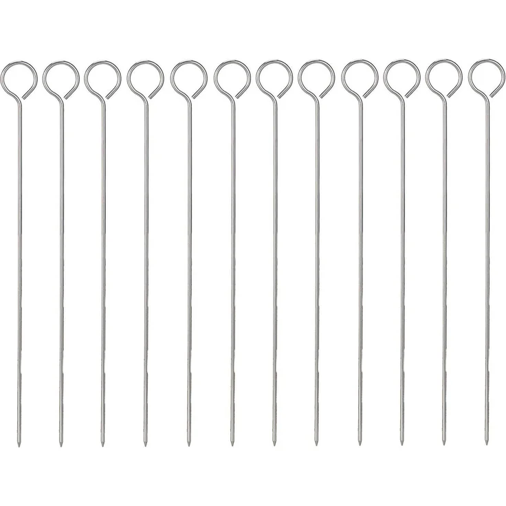 zizzi Grillspieß Schaschlikspieß, Stahl, 35 cm