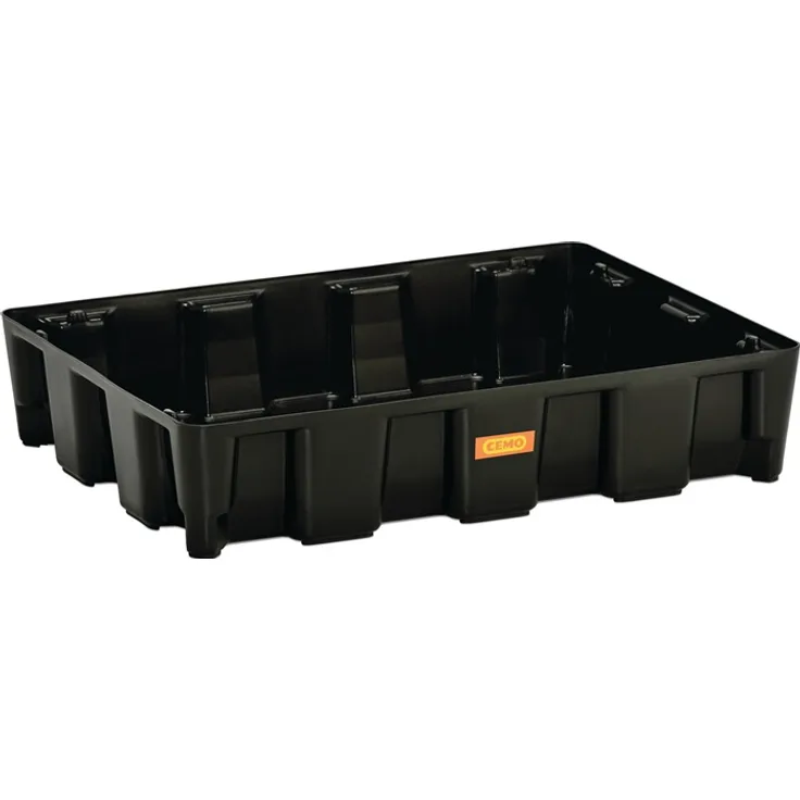 CEMO10708 PE-Auffangwanne 60 HD, schwarz, 60 Liter, L 800 x B 600 x H 165 mm