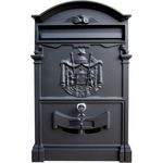 Domus 2151 Briefkasten, Aluminium Druckguss, grau, 2151