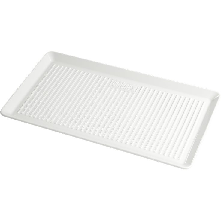 Weber 17884 Porzellan-Servierplatte, 40x22 cm, weiá, langlebig, h„lt die Temperatur lange