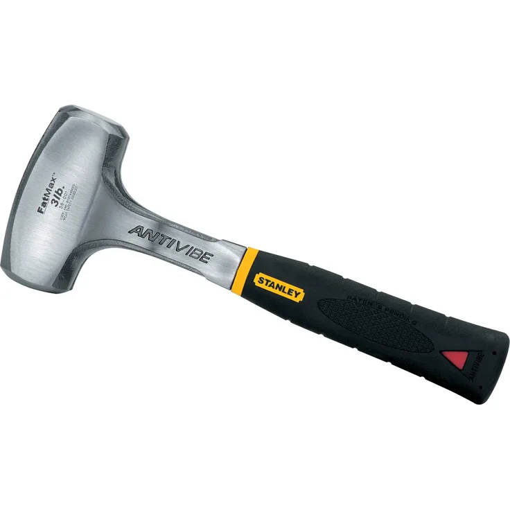 Stanley Fäustel Antivibe (vibrationsdämpfung, Stahlstiel, thermoplastischer Gummigriff, Kopflänge 100 mm) 1-56-001