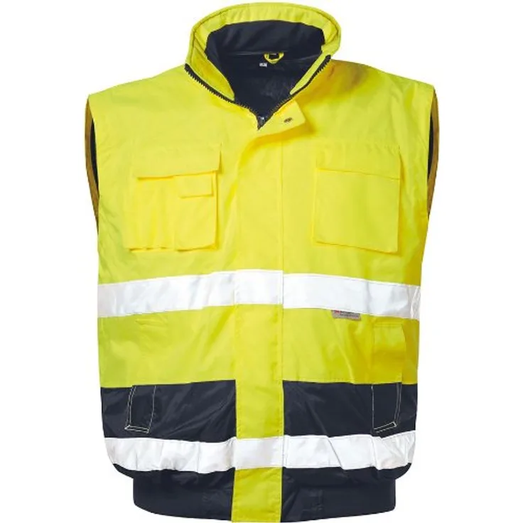 Warnjacke Siegfried, Gr. L, gelb-marine