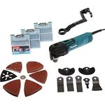Makita TM3010CX3J Multifunktionswerkzeug 320W, Zubehör 39-teiliges Set im MAKPAC Gr. 2 inkl. Einlage