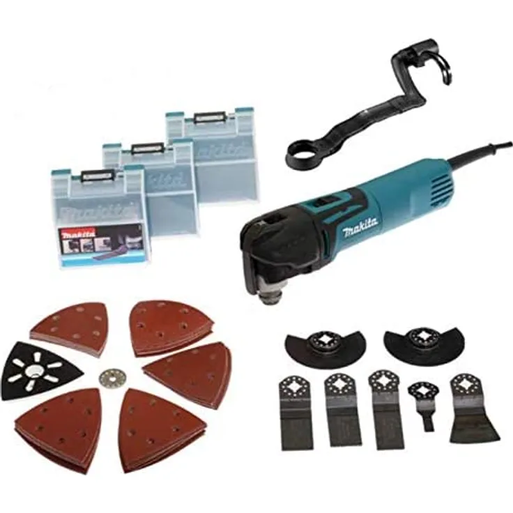 Makita TM3010CX3J Multifunktionswerkzeug 320W, Zubehör 39-teiliges Set im MAKPAC Gr. 2 inkl. Einlage