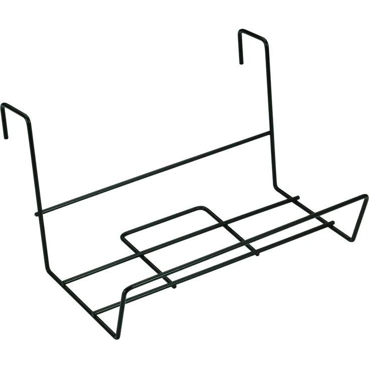 Sauvic 03235-Blumenkastenhalter, Standard, kunststoffbeschichtet schwarz, 41 x 21cm.