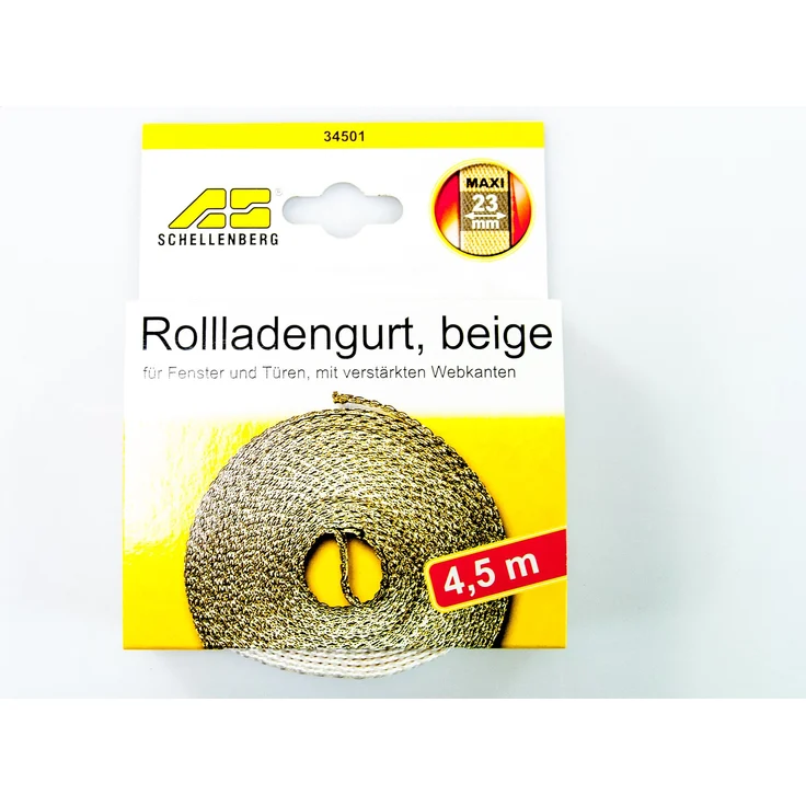 GURTBAND Rolladengurt 34501 Maxi 23 Mm-4,5mtr Beige34501 - Preisvergleich – Bild 1