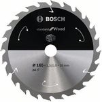 Bosch Professional Kreissägeblatt Standard for Wood (Holz, 165 x 20 x 1,5 mm, 24 Zähne, Zubehör Akku Kreissäge)