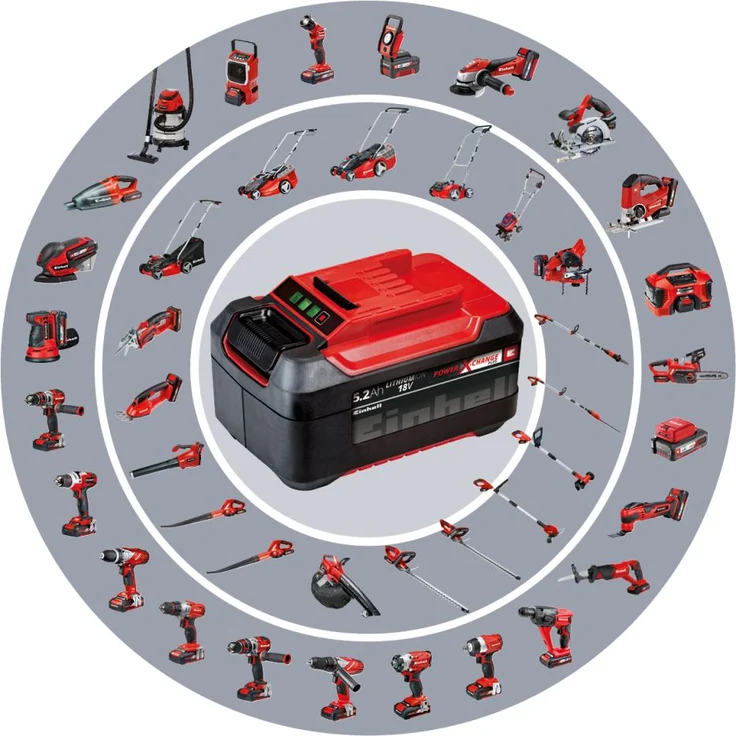Einhell Akku-Winkelschleifer AXXIO Power X-Change PXC Li-Ion, 18V, Ø125mm, 8500 min.-1, Bürstenloser Motor, Wiederanlauf-, Scheiben-, Überlastschutz, ohne Akku und Ladegerät, ohne Trennscheibe 125 mm Akku – Bild 6