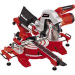 Einhell Zug-Kapp-Gehrungssäge TC-SM 254 (1.900 W, doppelt gelagerte Zugfunktion, Drehtisch mit Schnellverstellung und Einrastpositionen, Laser, inkl. Hartmetall-Sägeblatt)