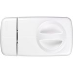 ABUS Tür-Zusatzschloss 7010, mit Drehknauf, weiß, 53270